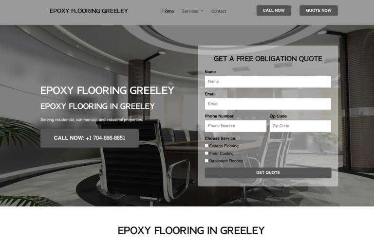 Website build for epoxy company